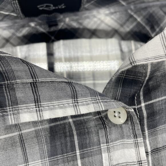 RAILS Plaid Shirt Long Sleeve Button Up Top Womens Size L Lightweight Layer - Picture 3 of 8